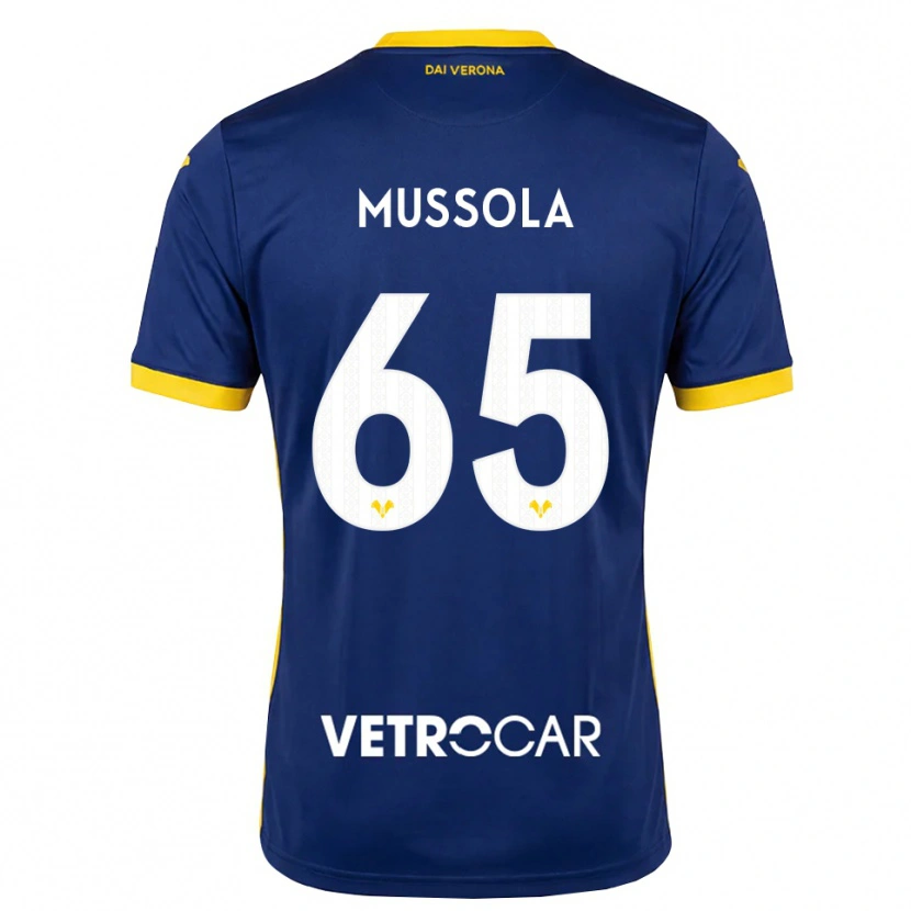 Danxen Donna Maglia Matteo Mussola #65 Blu Reale Giallo Bianco Kit Gara Home 2026/27 Maglietta