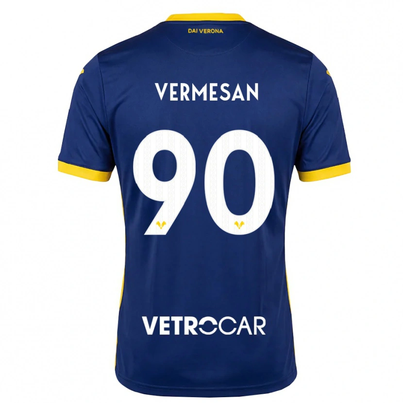 Danxen Donna Maglia Ioan Vermeșan #90 Blu Reale Giallo Bianco Kit Gara Home 2026/27 Maglietta