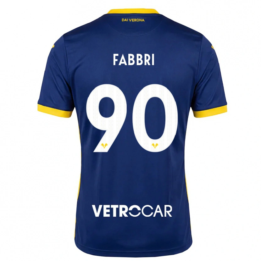 Danxen Donna Maglia Alessandro Fabbri #90 Blu Reale Giallo Bianco Kit Gara Home 2026/27 Maglietta