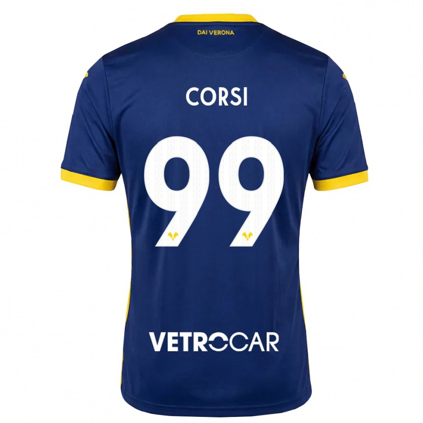 Danxen Donna Maglia Sara Corsi #99 Blu Reale Giallo Bianco Kit Gara Home 2026/27 Maglietta