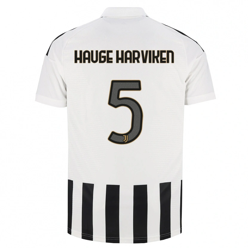 Danxen Donna Maglia Mathilde Hauge Harviken #5 Nero Bianco Marrone Kit Gara Home 2026/27 Maglietta
