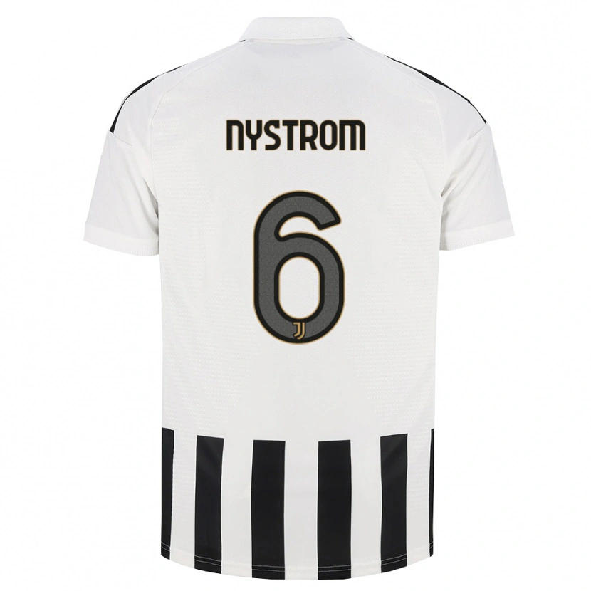 Danxen Donna Maglia Paulina Nyström #6 Nero Bianco Marrone Kit Gara Home 2026/27 Maglietta