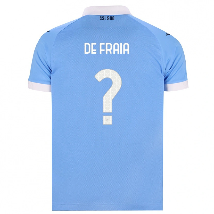 Danxen Donna Maglia Davide De Fraia #0 Azzurro Nero Bianco Kit Gara Home 2026/27 Maglietta