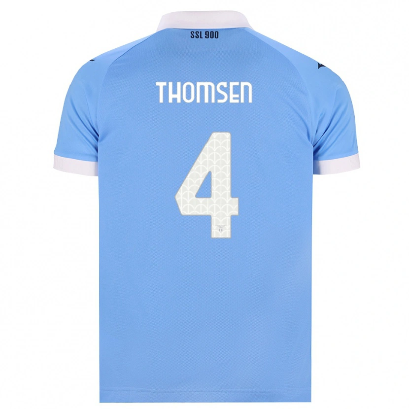 Danxen Donna Maglia Maria Møller Thomsen #4 Azzurro Nero Bianco Kit Gara Home 2026/27 Maglietta