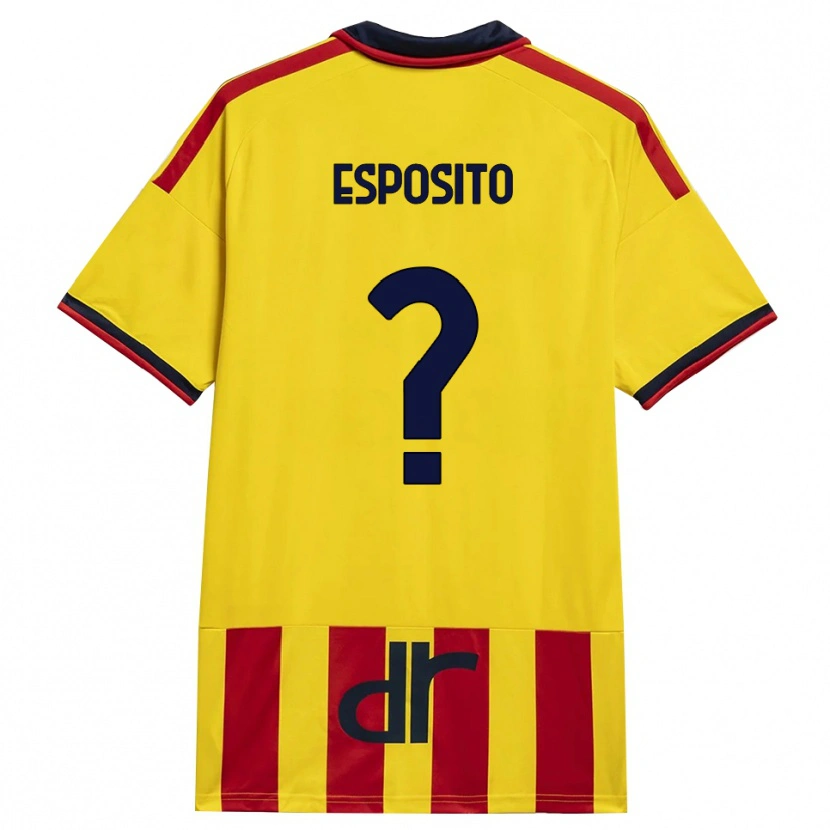 Danxen Donna Maglia Sebastian Esposito #0 Giallo Rosso Kit Gara Home 2026/27 Maglietta