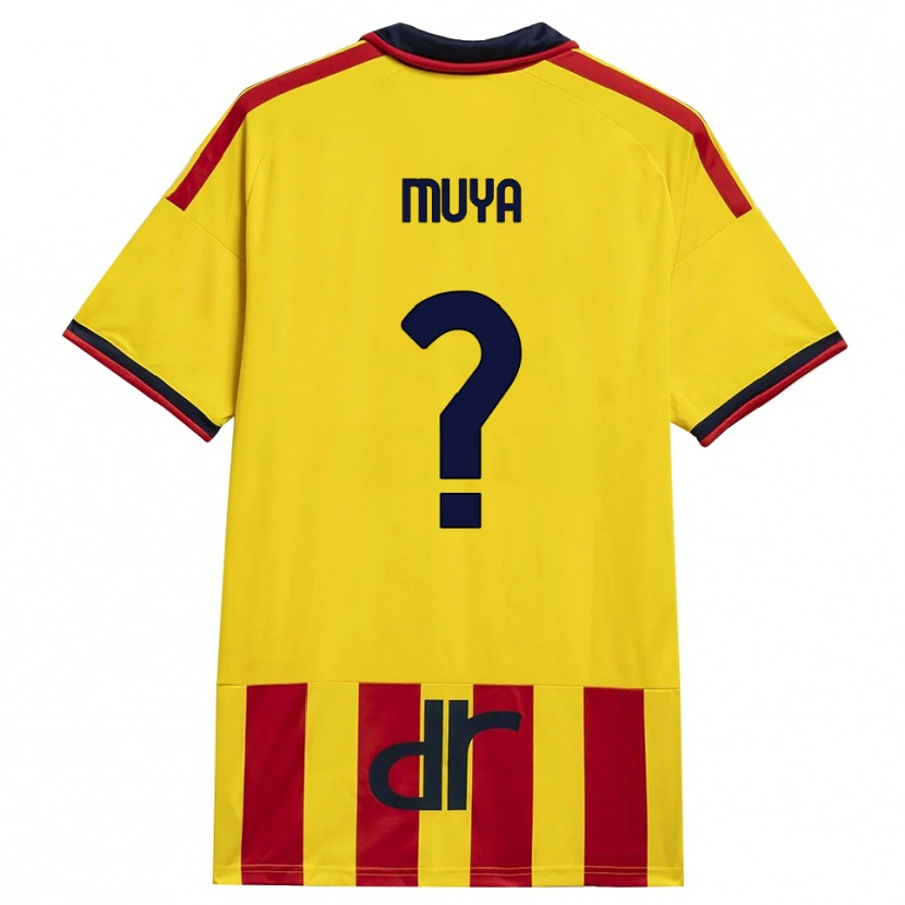 Danxen Donna Maglia Mattia Muya #0 Giallo Rosso Kit Gara Home 2026/27 Maglietta