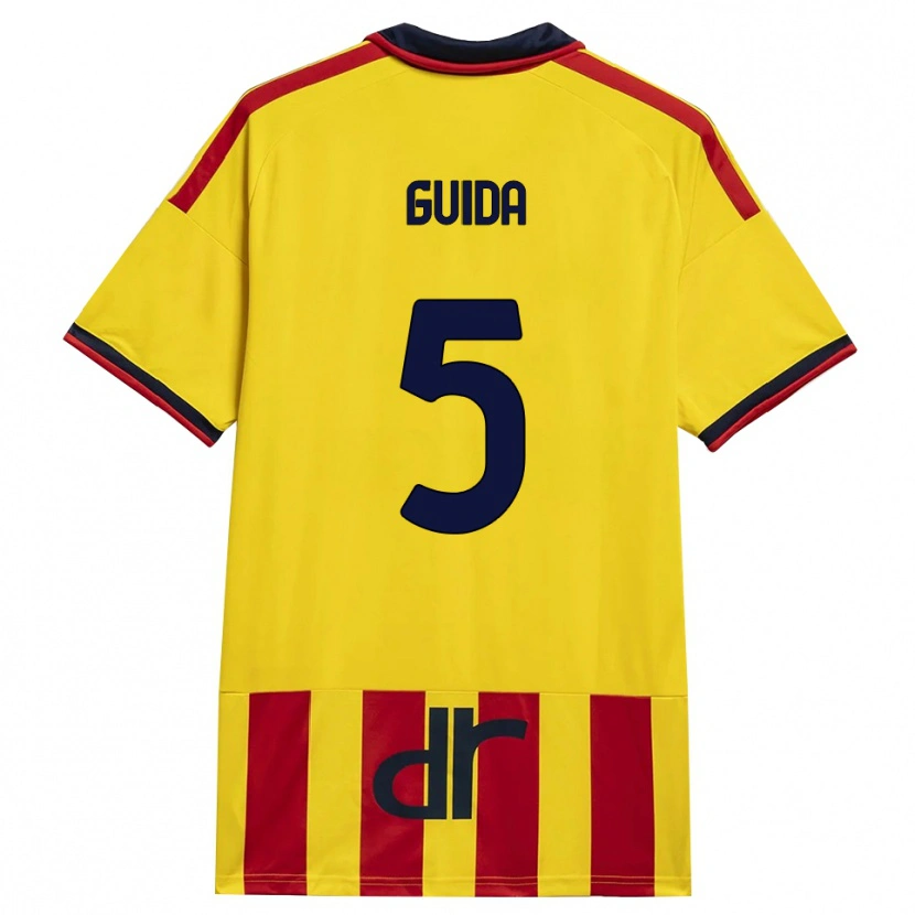 Danxen Donna Maglia Francesco Guida #5 Giallo Rosso Kit Gara Home 2026/27 Maglietta