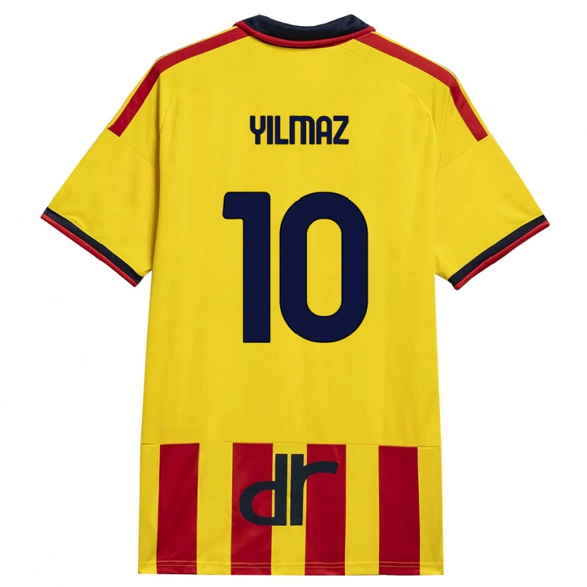 Danxen Donna Maglia Enes Yilmaz #10 Giallo Rosso Kit Gara Home 2026/27 Maglietta