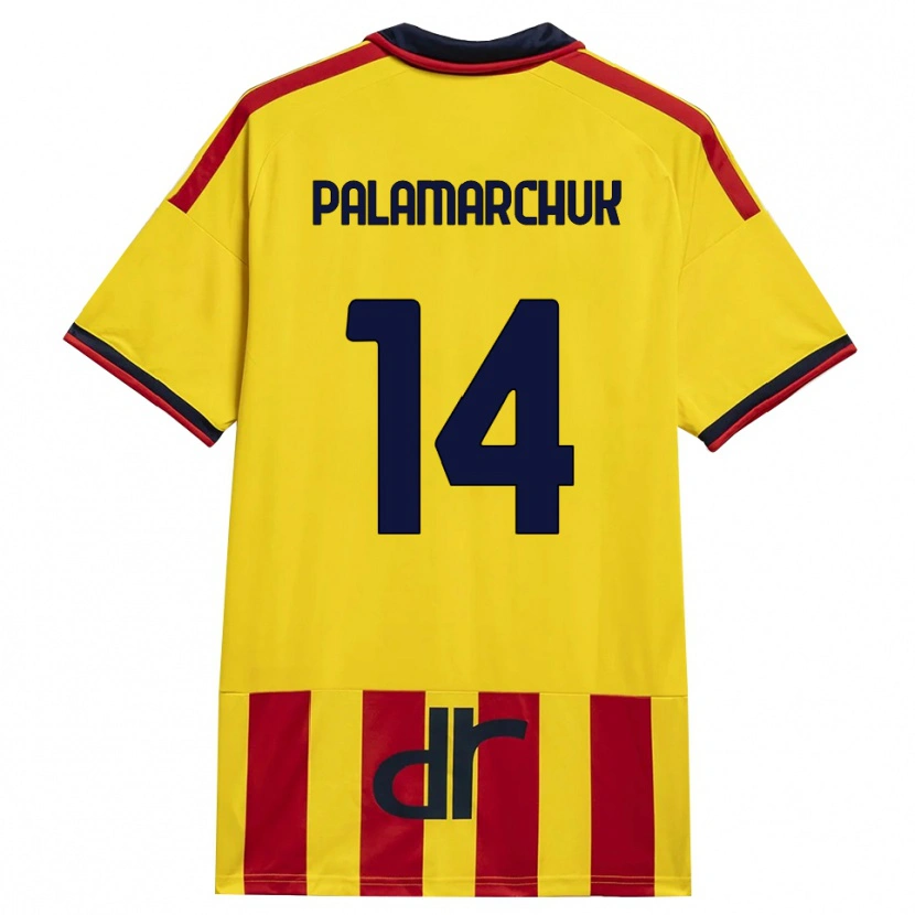 Danxen Donna Maglia Cristiano Palamarchuk #14 Giallo Rosso Kit Gara Home 2026/27 Maglietta