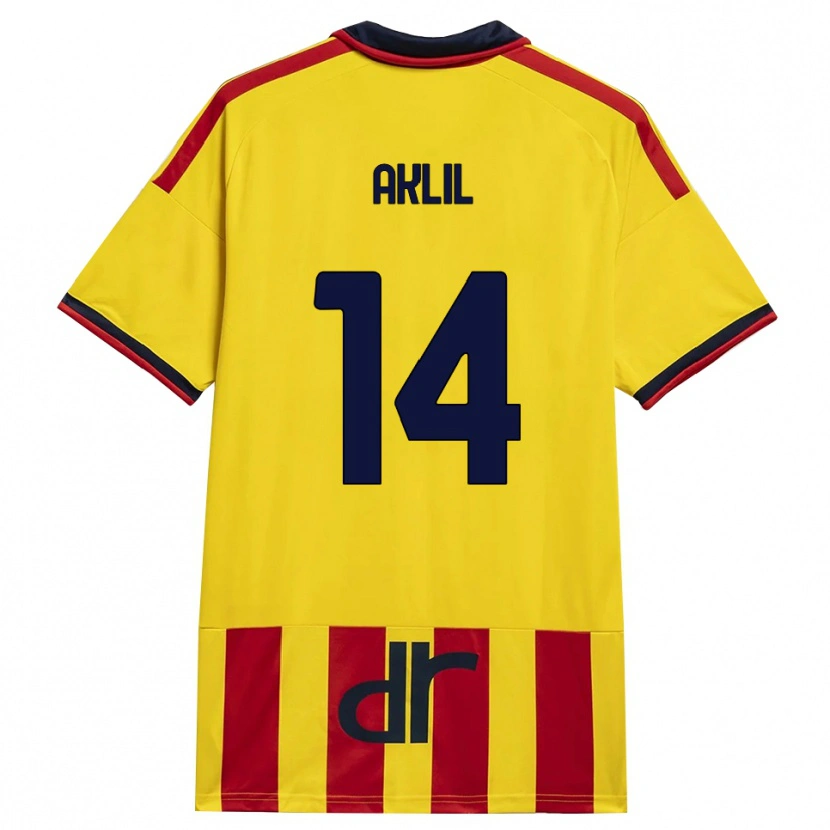 Danxen Donna Maglia Lino Aklil #14 Giallo Rosso Kit Gara Home 2026/27 Maglietta