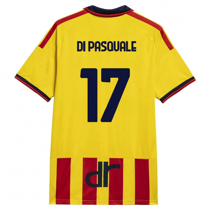 Danxen Donna Maglia Alessandro Di Pasquale #17 Giallo Rosso Kit Gara Home 2026/27 Maglietta