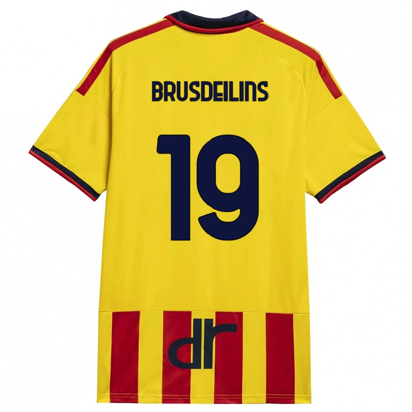 Danxen Donna Maglia Bilal Brusdeilins #19 Giallo Rosso Kit Gara Home 2026/27 Maglietta