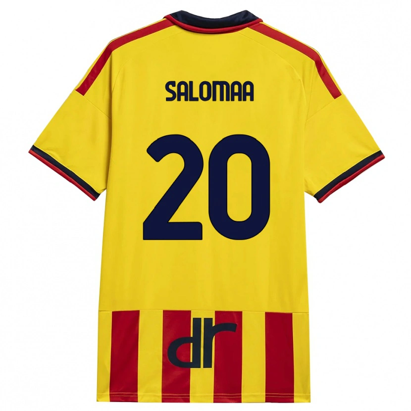 Danxen Donna Maglia Henri Salomaa #20 Giallo Rosso Kit Gara Home 2026/27 Maglietta