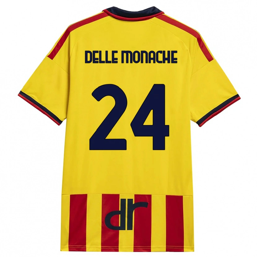 Danxen Donna Maglia Marco Delle Monache #24 Giallo Rosso Kit Gara Home 2026/27 Maglietta