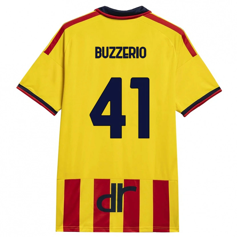Danxen Donna Maglia Mattia Buzzerio #41 Giallo Rosso Kit Gara Home 2026/27 Maglietta