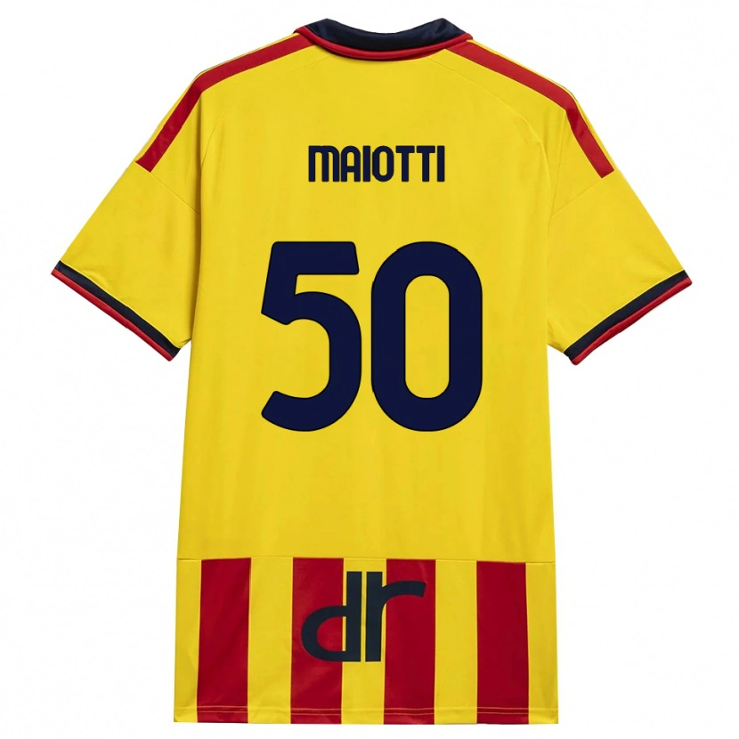 Danxen Donna Maglia Sebastiano Maiotti #50 Giallo Rosso Kit Gara Home 2026/27 Maglietta