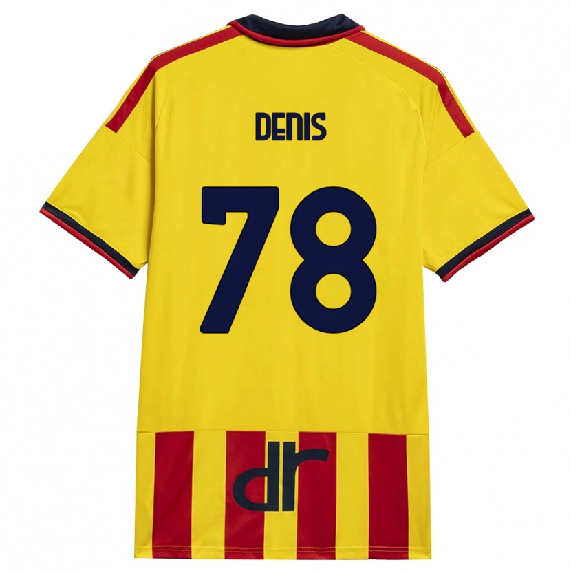 Danxen Donna Maglia Max Denis #78 Giallo Rosso Kit Gara Home 2026/27 Maglietta