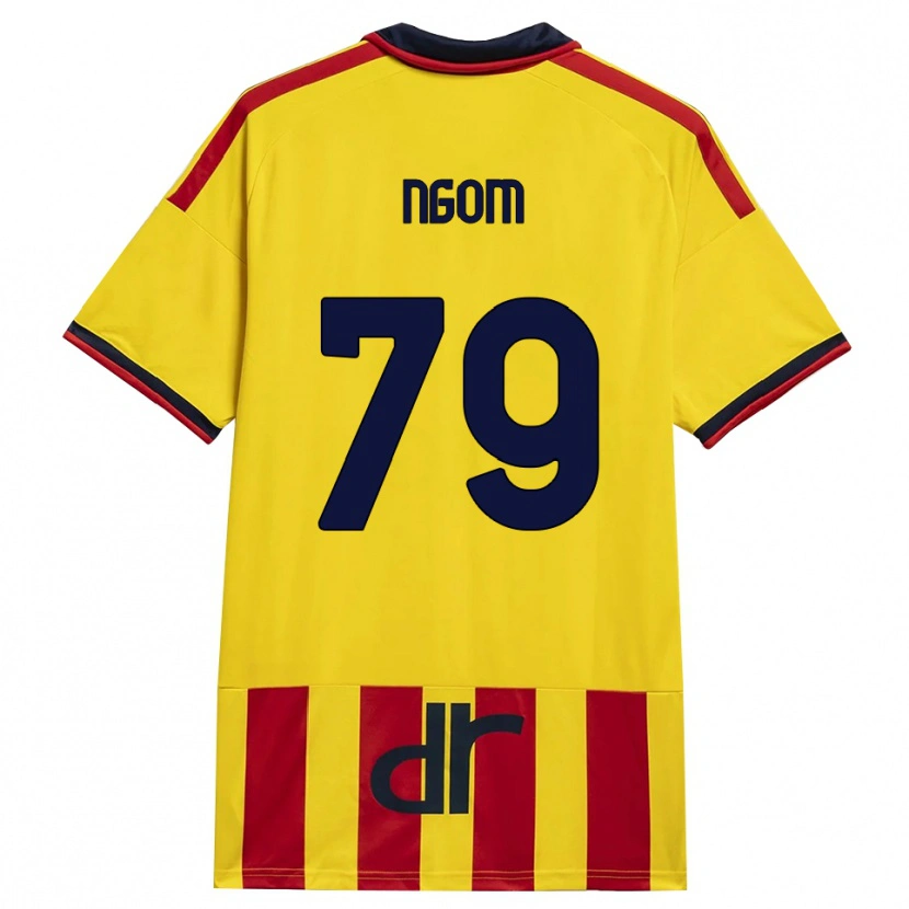 Danxen Donna Maglia Oumar Ngom #79 Giallo Rosso Kit Gara Home 2026/27 Maglietta