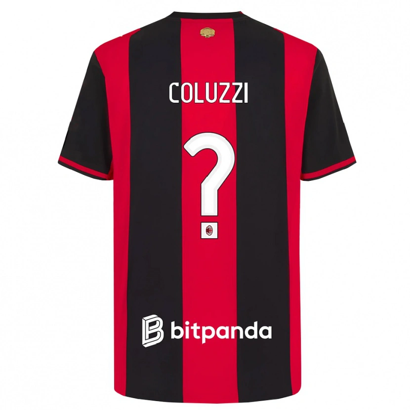Danxen Donna Maglia Simone Coluzzi #0 Rosso Nero Bianco Kit Gara Home 2026/27 Maglietta