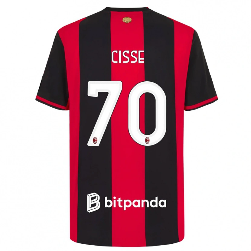 Danxen Donna Maglia Alphadjo Cissè #70 Rosso Nero Bianco Kit Gara Home 2026/27 Maglietta