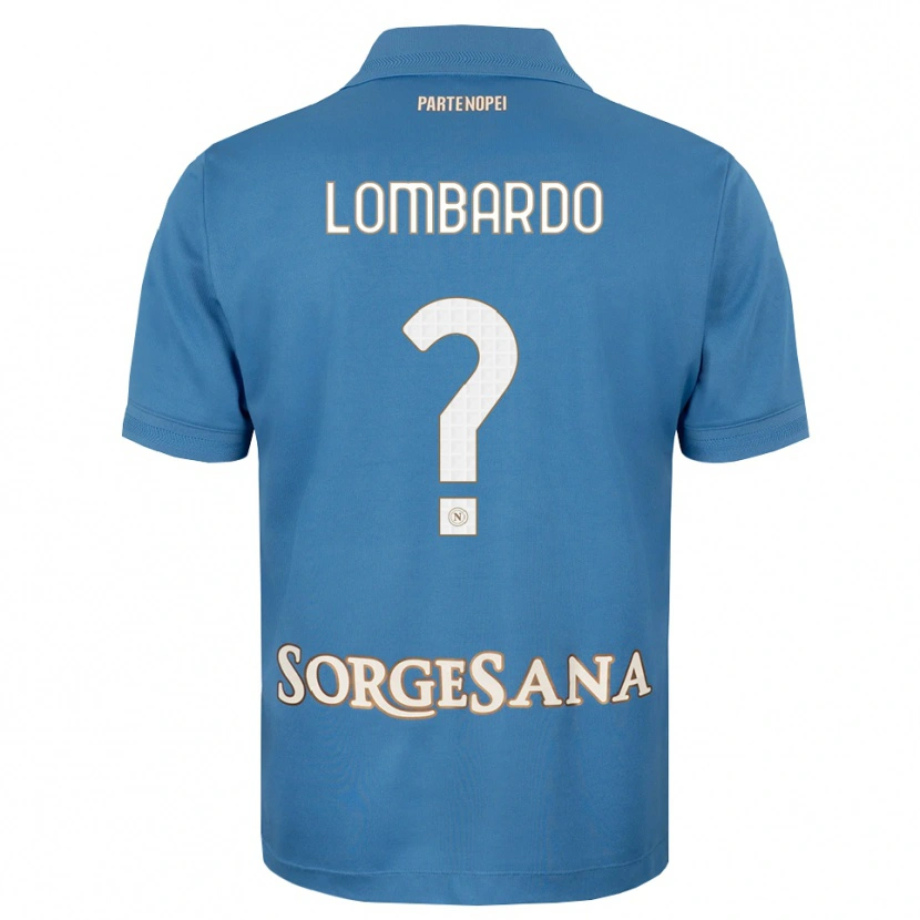 Danxen Donna Maglia Gaetano Lombardo #0 Blu Foschia Bianco Kit Gara Home 2026/27 Maglietta