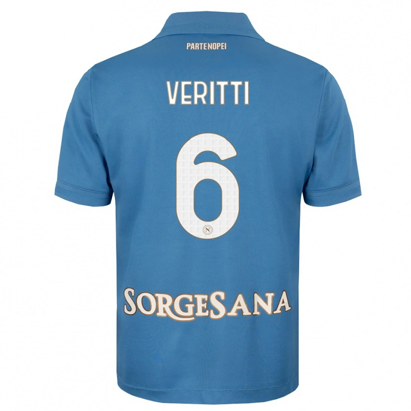 Danxen Donna Maglia Federica Veritti #6 Blu Foschia Bianco Kit Gara Home 2026/27 Maglietta