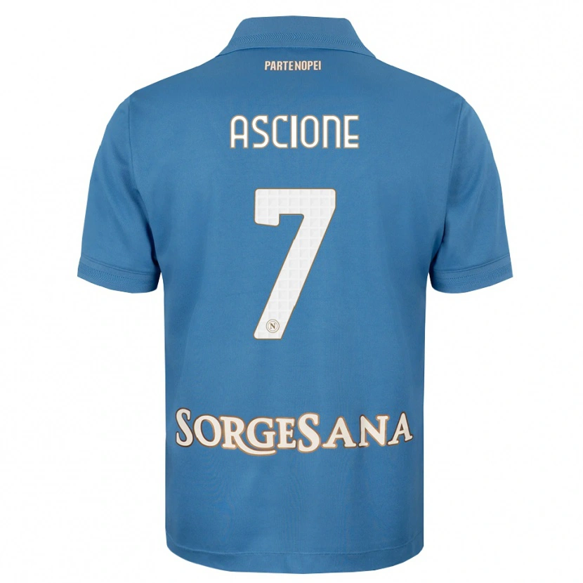 Danxen Donna Maglia Simone Ascione #7 Blu Foschia Bianco Kit Gara Home 2026/27 Maglietta