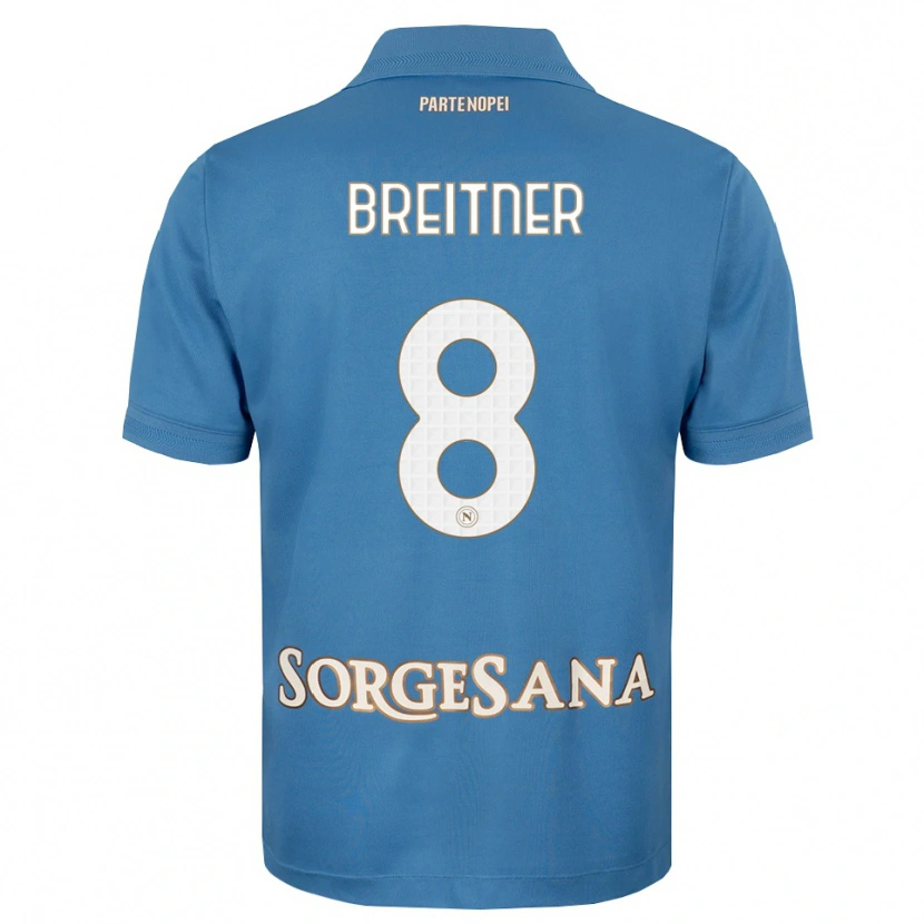 Danxen Donna Maglia Stephanie Breitner #8 Blu Foschia Bianco Kit Gara Home 2026/27 Maglietta