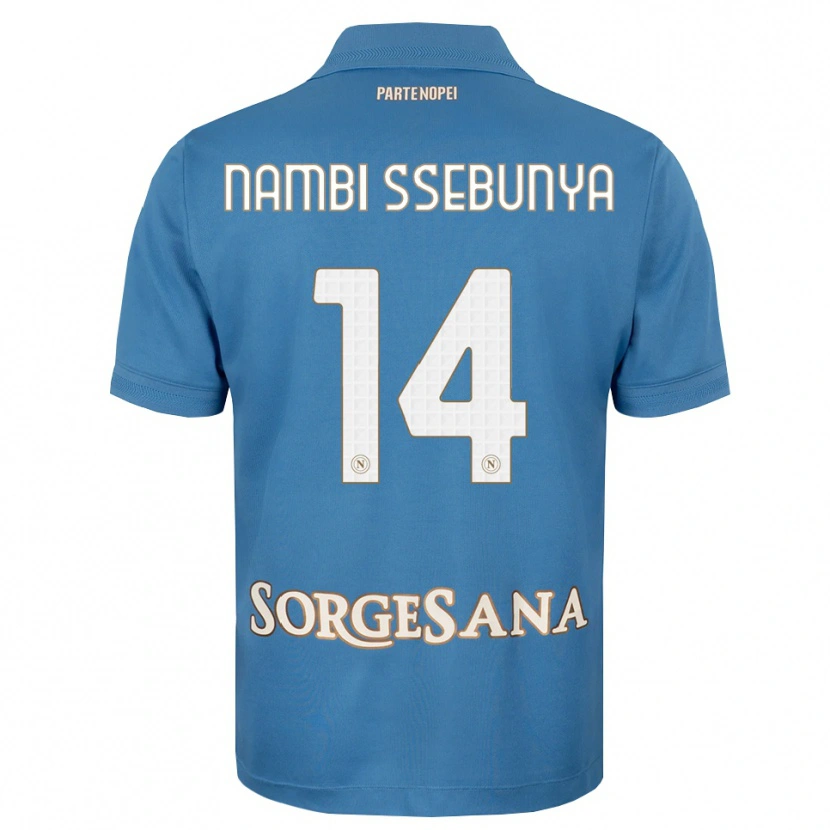 Danxen Donna Maglia Violah Nambi Ssebunya #14 Blu Foschia Bianco Kit Gara Home 2026/27 Maglietta
