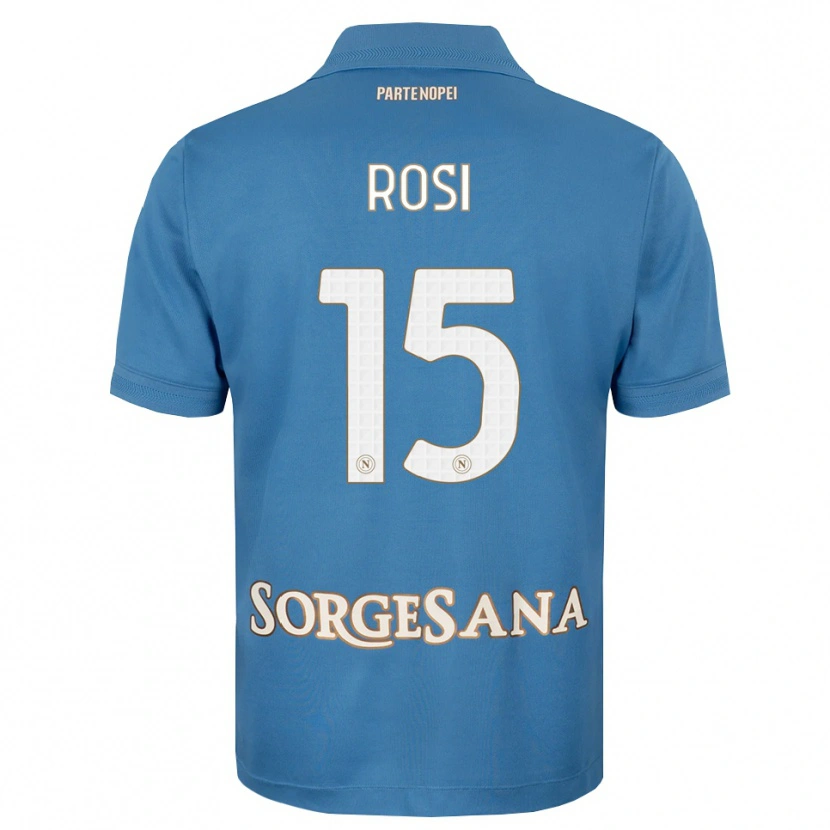 Danxen Donna Maglia Pasquale Rosi #15 Blu Foschia Bianco Kit Gara Home 2026/27 Maglietta