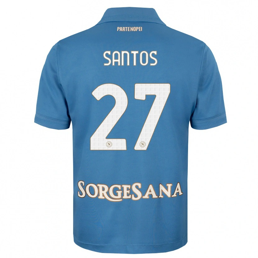 Danxen Donna Maglia Alisson Santos #27 Blu Foschia Bianco Kit Gara Home 2026/27 Maglietta