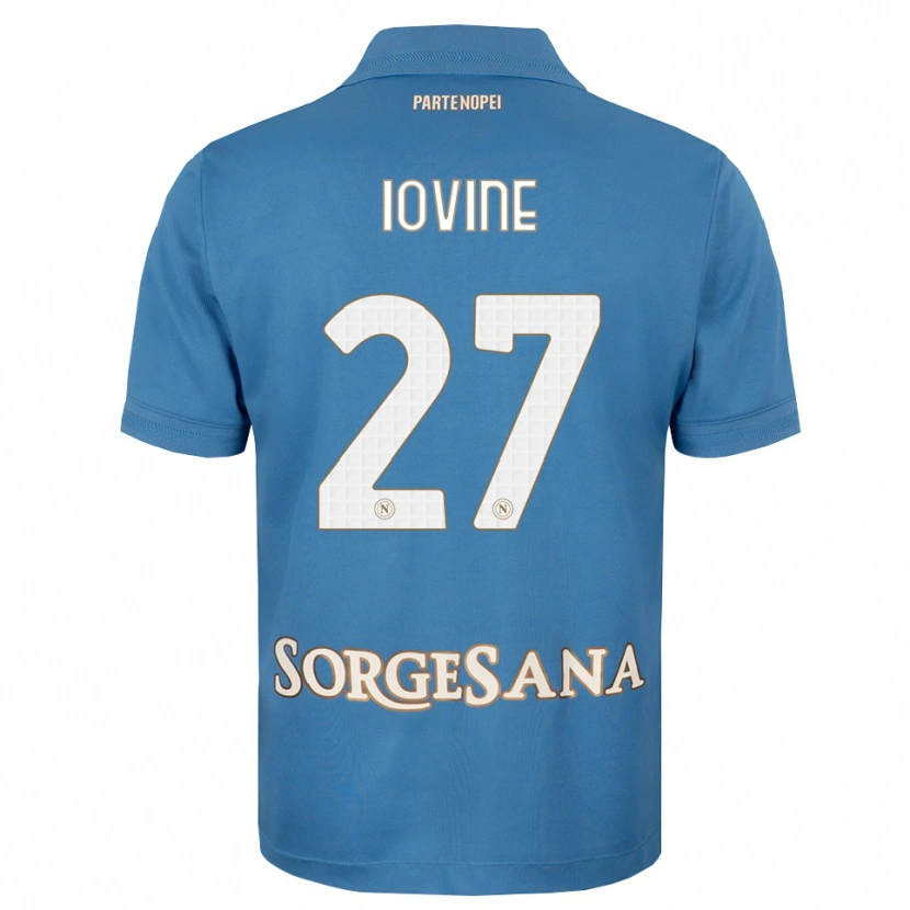 Danxen Donna Maglia Andrea Iovine #27 Blu Foschia Bianco Kit Gara Home 2026/27 Maglietta