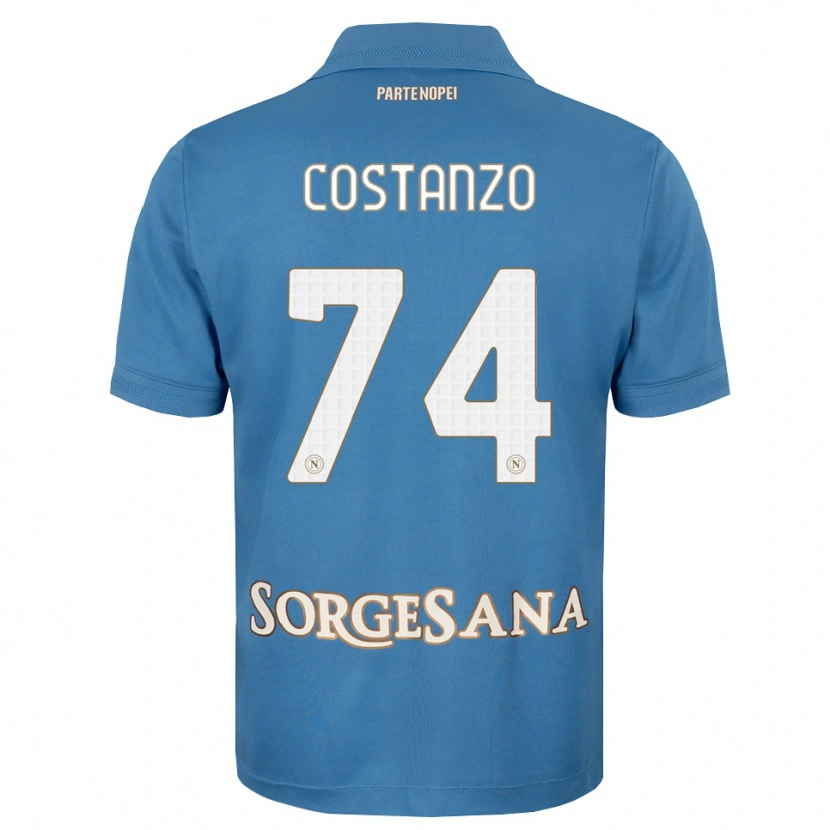 Danxen Donna Maglia Davide Costanzo #74 Blu Foschia Bianco Kit Gara Home 2026/27 Maglietta