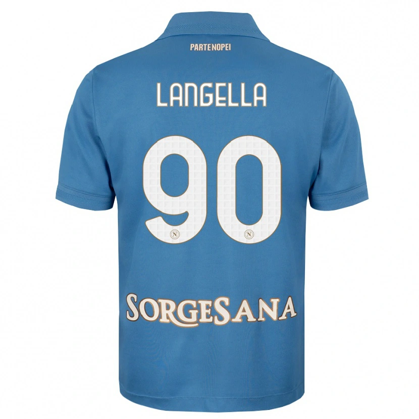 Danxen Donna Maglia Gabriella Langella #90 Blu Foschia Bianco Kit Gara Home 2026/27 Maglietta