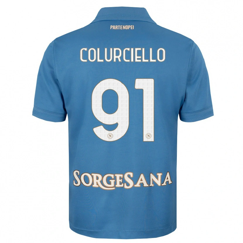 Danxen Donna Maglia Cristian Colurciello #91 Blu Foschia Bianco Kit Gara Home 2026/27 Maglietta
