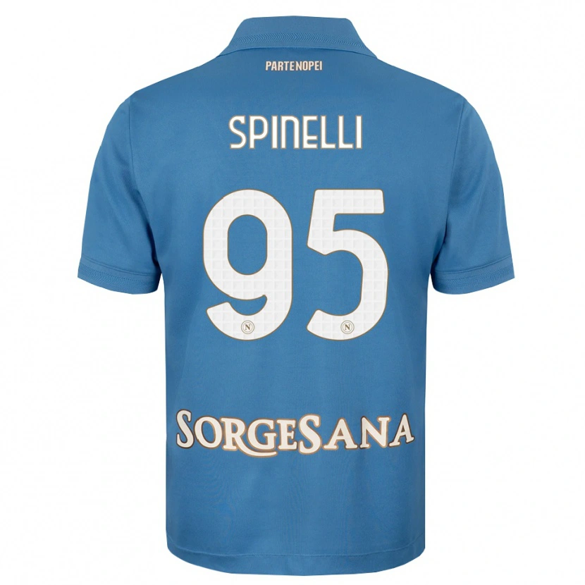 Danxen Donna Maglia David Spinelli #95 Blu Foschia Bianco Kit Gara Home 2026/27 Maglietta