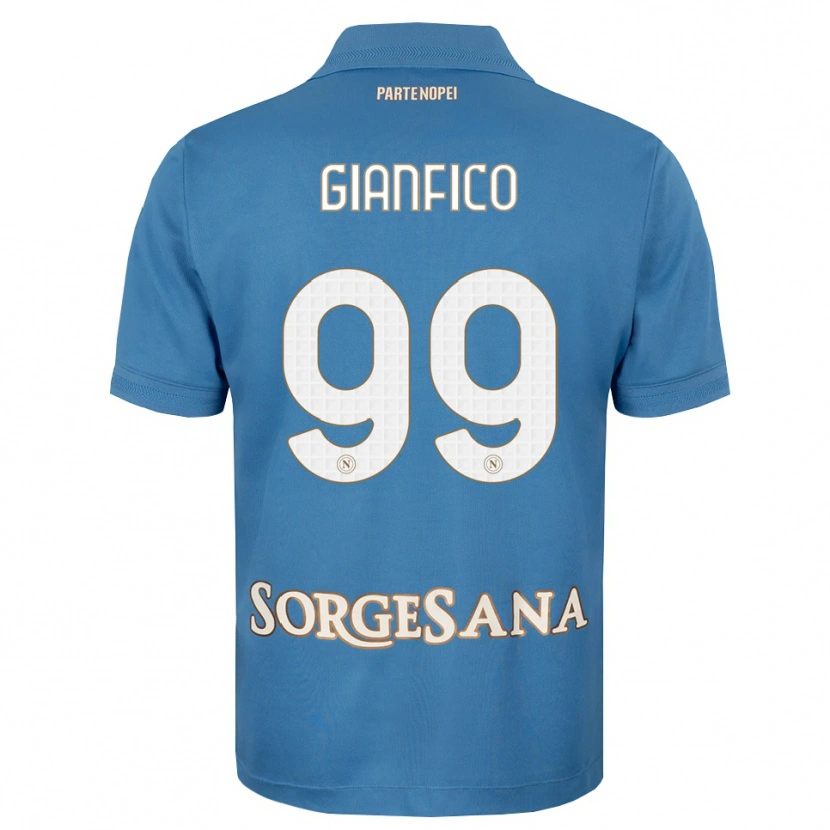 Danxen Donna Maglia Maria Morena Gianfico #99 Blu Foschia Bianco Kit Gara Home 2026/27 Maglietta