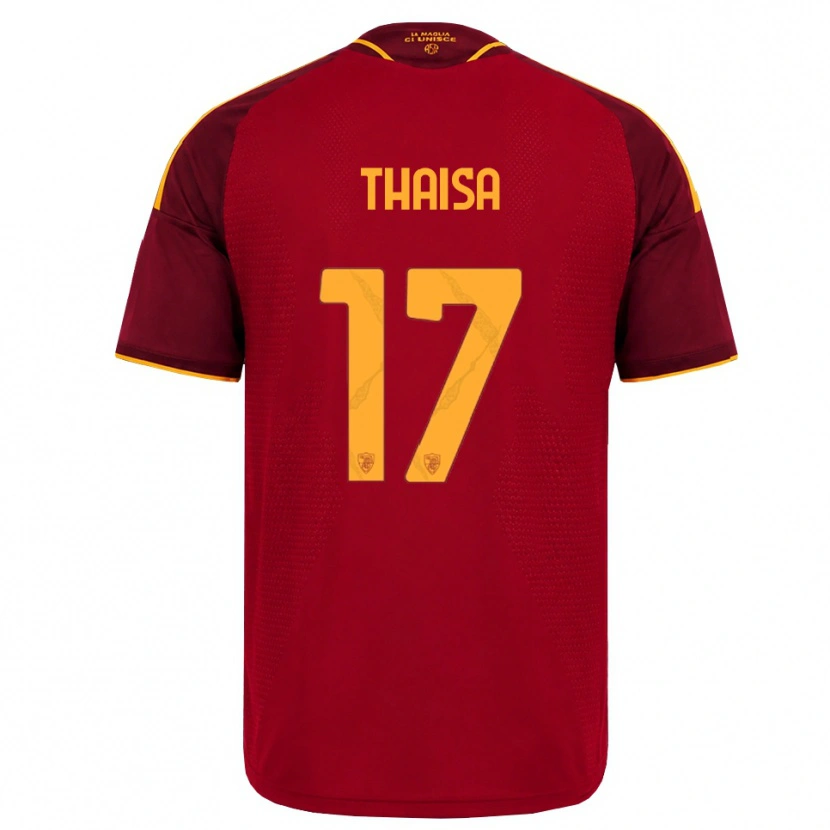 Danxen Donna Maglia Thaisa #17 Rosso Giallo Dorato Kit Gara Home 2026/27 Maglietta