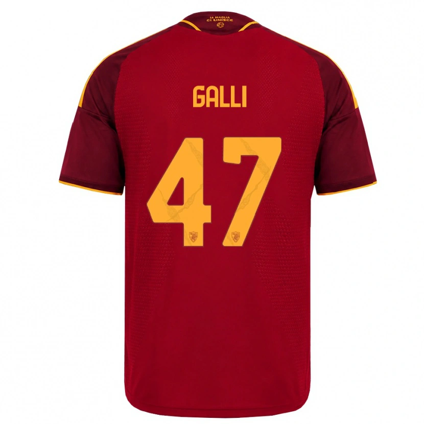 Danxen Donna Maglia Giulia Galli #47 Rosso Giallo Dorato Kit Gara Home 2026/27 Maglietta