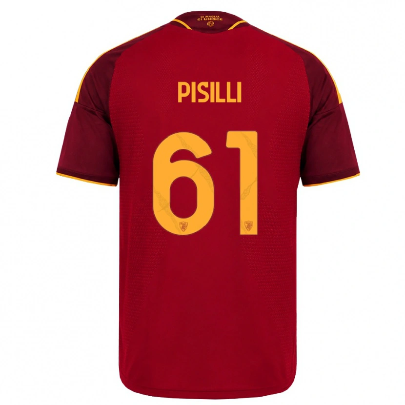 Danxen Donna Maglia Niccolò Pisilli #61 Rosso Giallo Dorato Kit Gara Home 2026/27 Maglietta
