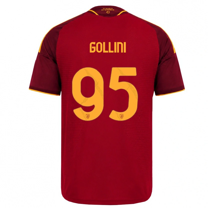 Danxen Donna Maglia Pierluigi Gollini #95 Rosso Giallo Dorato Kit Gara Home 2026/27 Maglietta