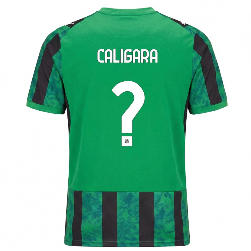 Danxen Donna Maglia Fabrizio Caligara #0 Verde Nero Bianco Kit Gara Home 2026/27 Maglietta