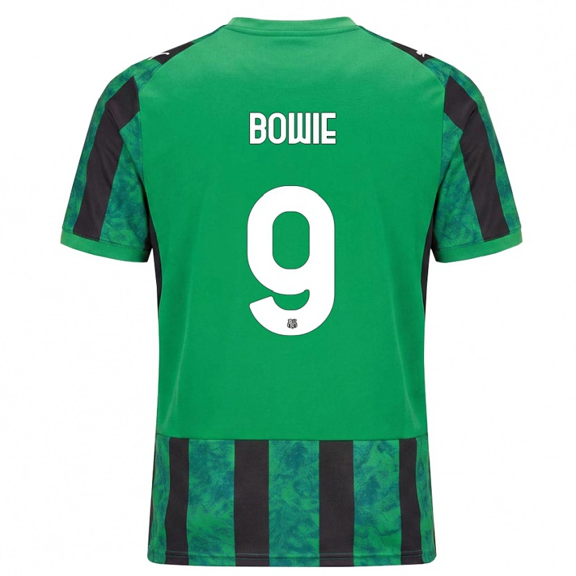 Danxen Donna Maglia Kieron Bowie #9 Verde Nero Bianco Kit Gara Home 2026/27 Maglietta