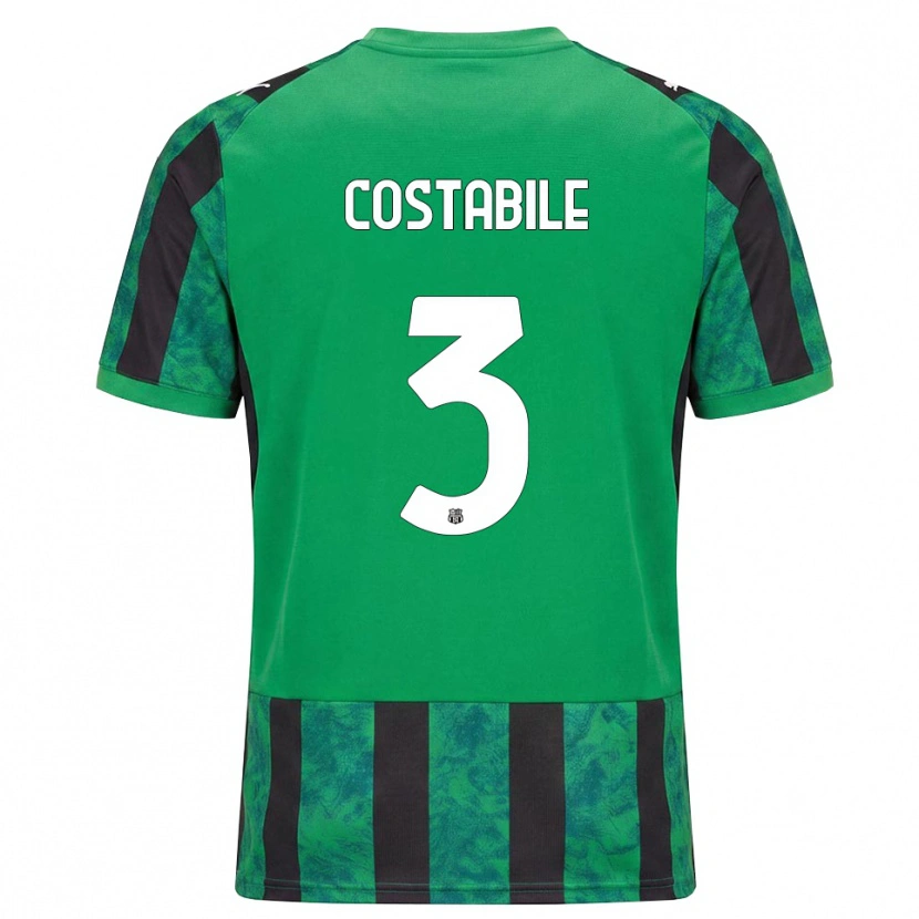 Danxen Donna Maglia Cristian Costabile #3 Verde Nero Bianco Kit Gara Home 2026/27 Maglietta