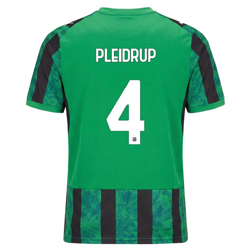 Danxen Donna Maglia Caroline Pleidrup #4 Verde Nero Bianco Kit Gara Home 2026/27 Maglietta