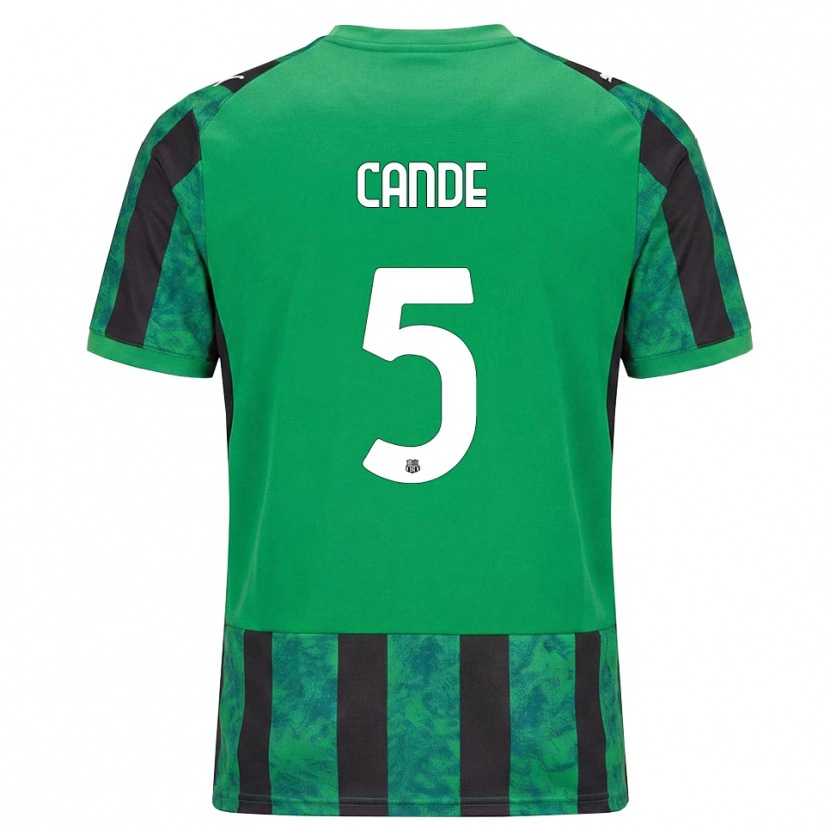 Danxen Donna Maglia Fali Candé #5 Verde Nero Bianco Kit Gara Home 2026/27 Maglietta