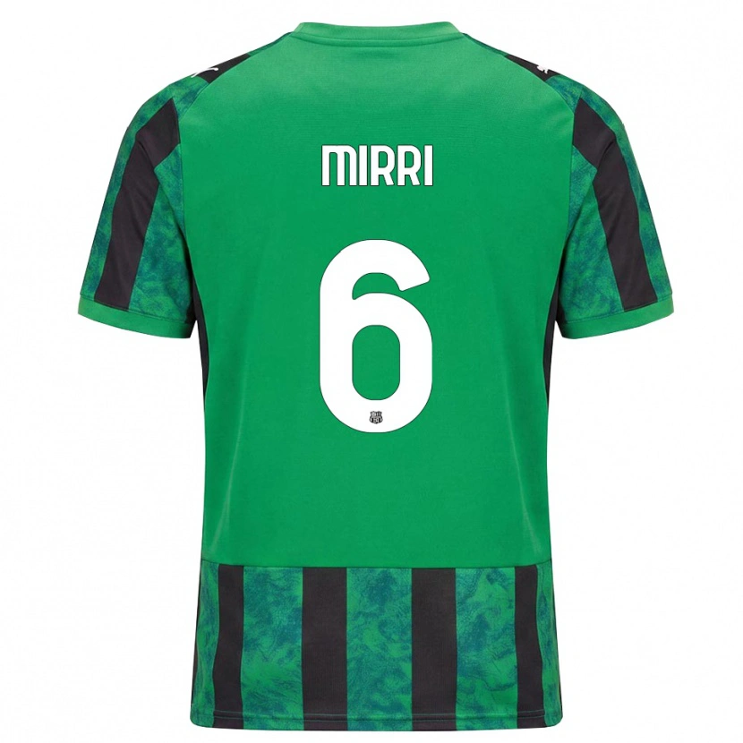 Danxen Donna Maglia Mattia Mirri #6 Verde Nero Bianco Kit Gara Home 2026/27 Maglietta