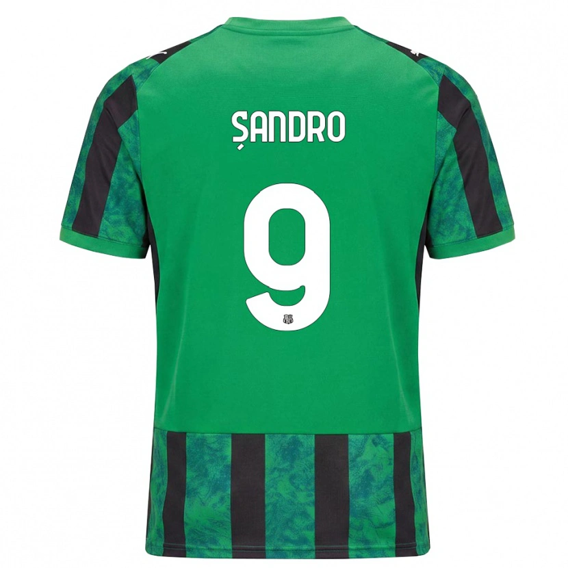 Danxen Donna Maglia Denis Șandro #9 Verde Nero Bianco Kit Gara Home 2026/27 Maglietta