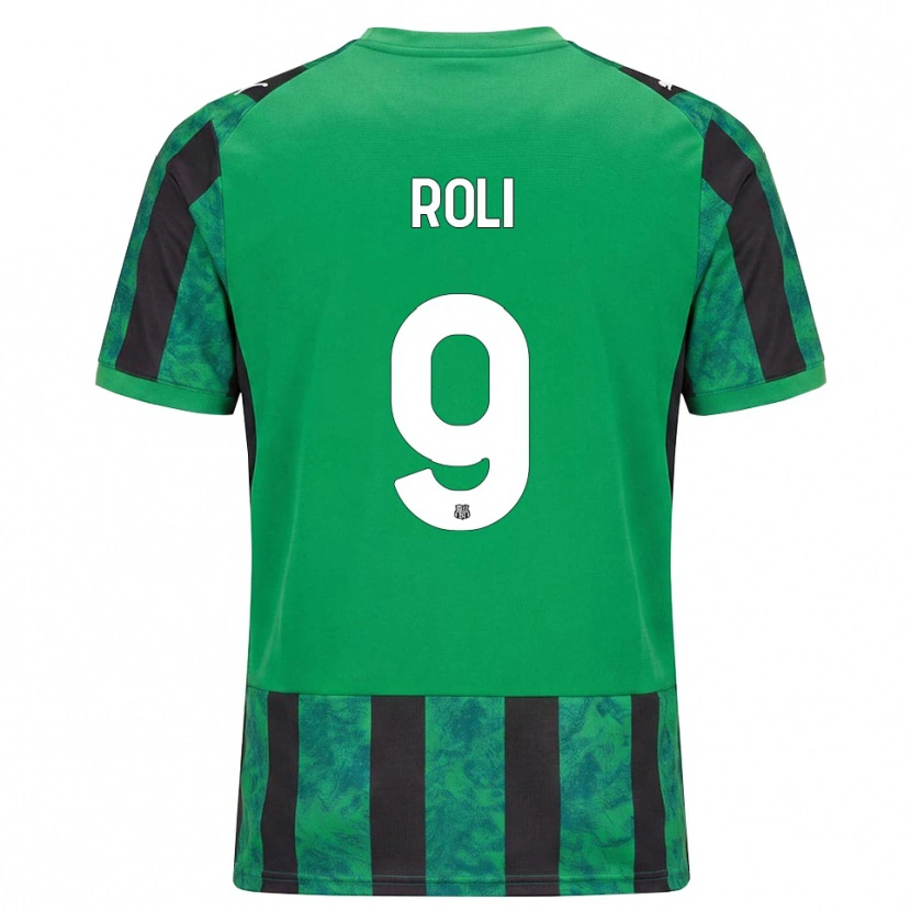 Danxen Donna Maglia Riccardo Roli #9 Verde Nero Bianco Kit Gara Home 2026/27 Maglietta