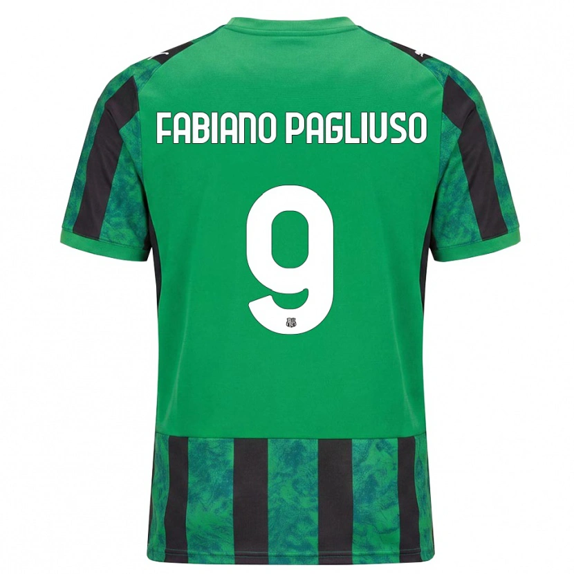 Danxen Donna Maglia Paolo Fabiano Pagliuso #9 Verde Nero Bianco Kit Gara Home 2026/27 Maglietta
